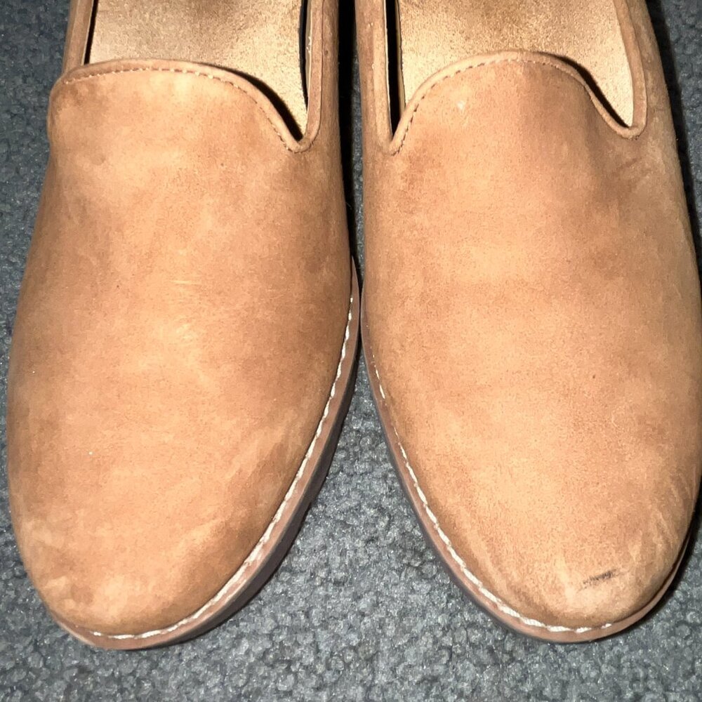 Vionic Willa Wedge - Toffee Suede - Euc - 9.5 - image 3